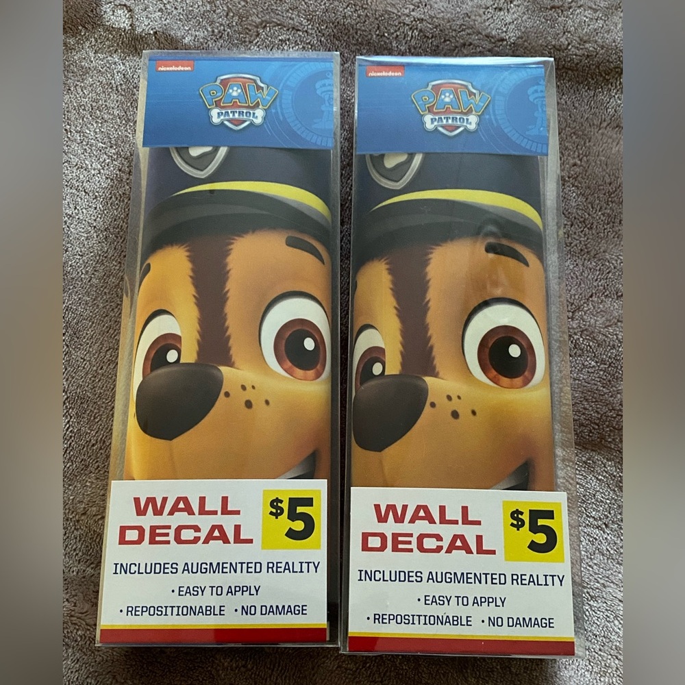 2 sets of Paw Patrol wall decals